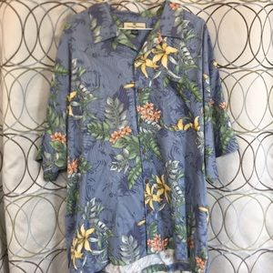 Tommy Bahama Blue Floral Button Down